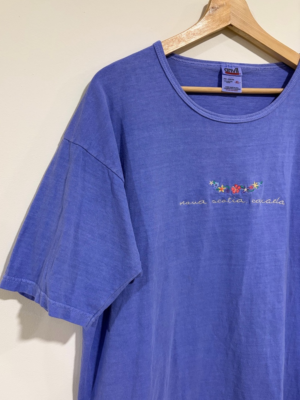 Embroidered Floral Cottagecore Nova Scotia Short Sleeve Women’s T-shirt